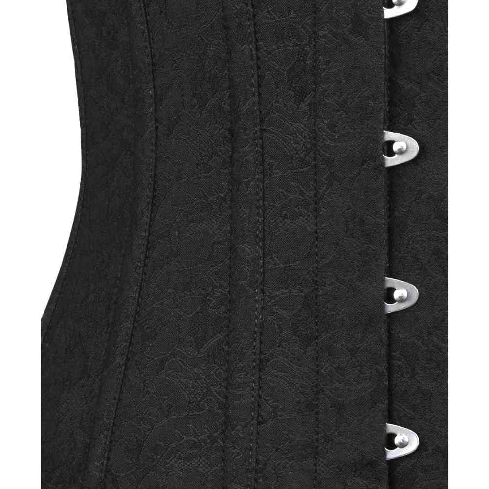 Attitude Corsets - Emétiël Overbust korset - Zwart